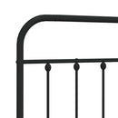 vidaXL fekete fém csere fejtámla 160 cm