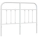 vidaXL fehér fém csere fejtámla 120 cm