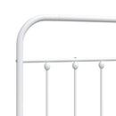 vidaXL fehér fém csere fejtámla 120 cm