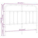 vidaXL fehér fém csere fejtámla 120 cm