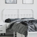 vidaXL fehér fém csere fejtámla 135 cm