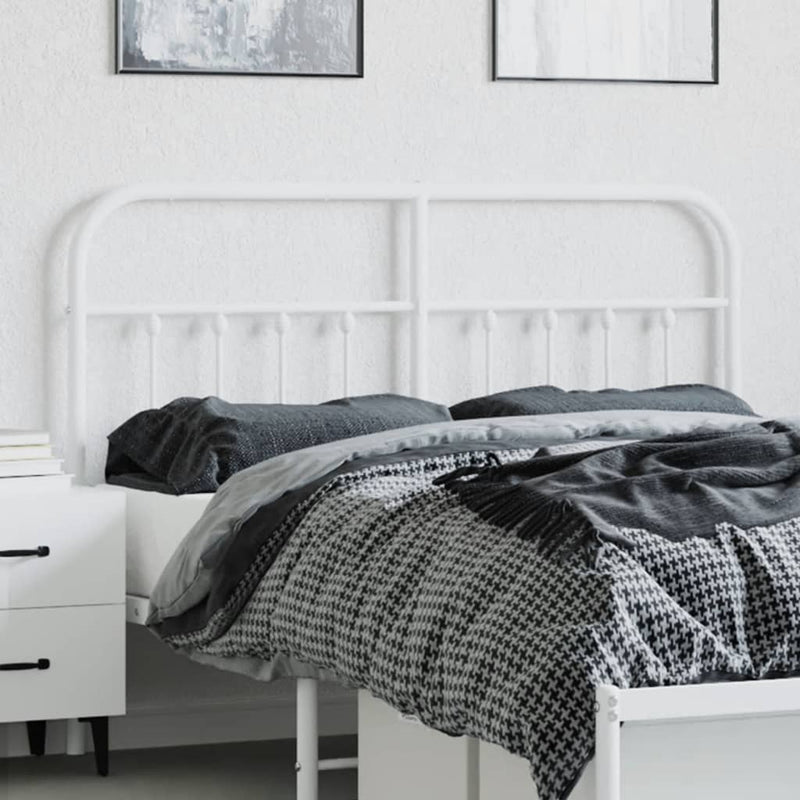 vidaXL fehér fém fejtámla 135 cm