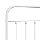 vidaXL fehér fém csere fejtámla 135 cm
