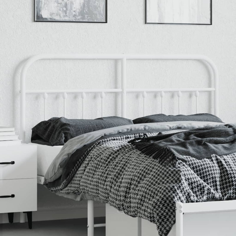 vidaXL fehér fém fejtámla 140 cm