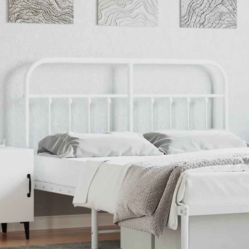 vidaXL fehér fém fejtámla 140 cm