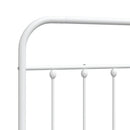 vidaXL fehér fém csere fejtámla 200 cm
