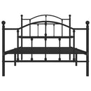 vidaXL fekete fém ágykeret fej- és lábtámlával 100 x 190 cm