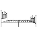 vidaXL fekete fém ágykeret fej- és lábtámlával 107 x 203 cm