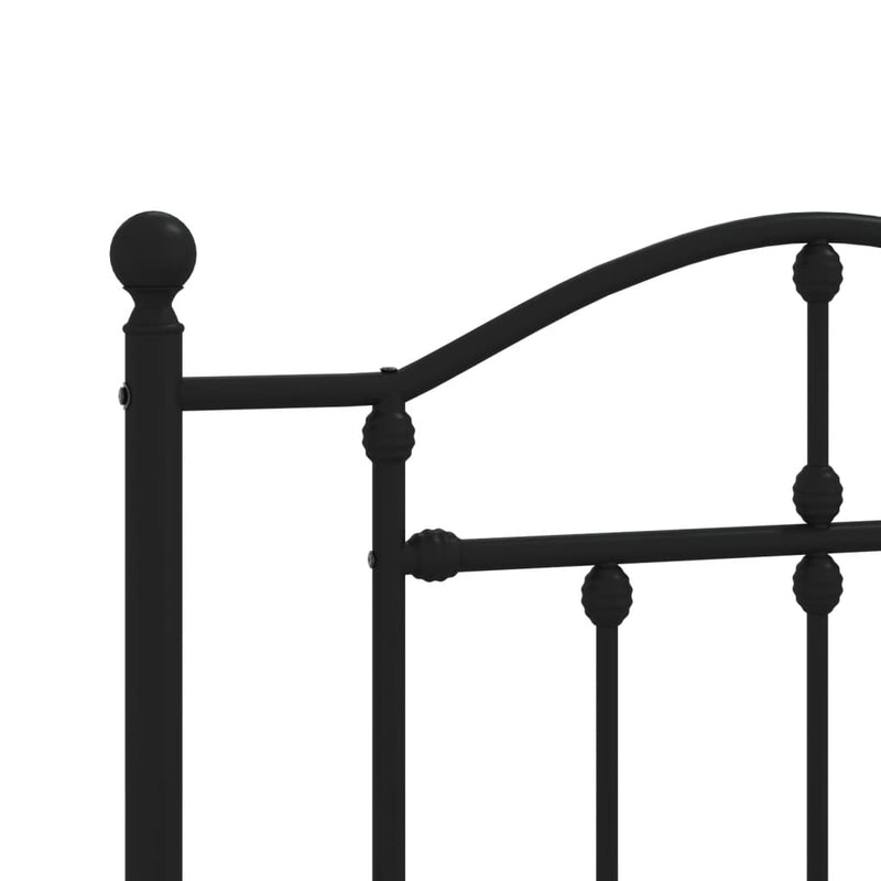 vidaXL fekete fém fejtámla 107 cm