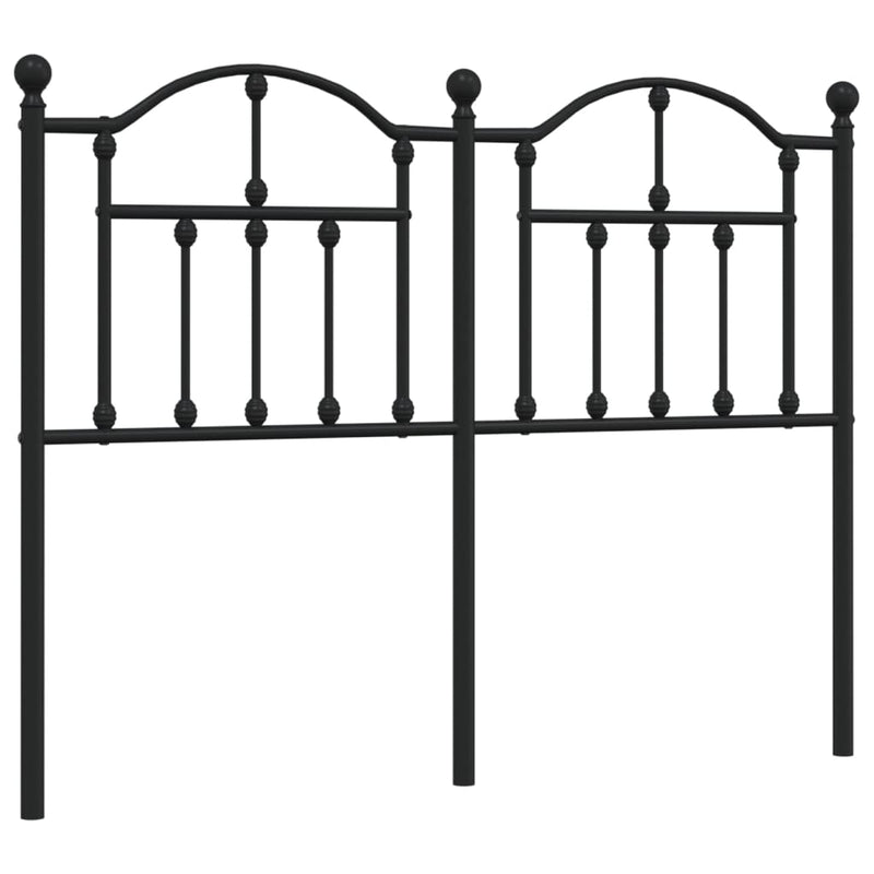 vidaXL fekete fém fejtámla 120 cm