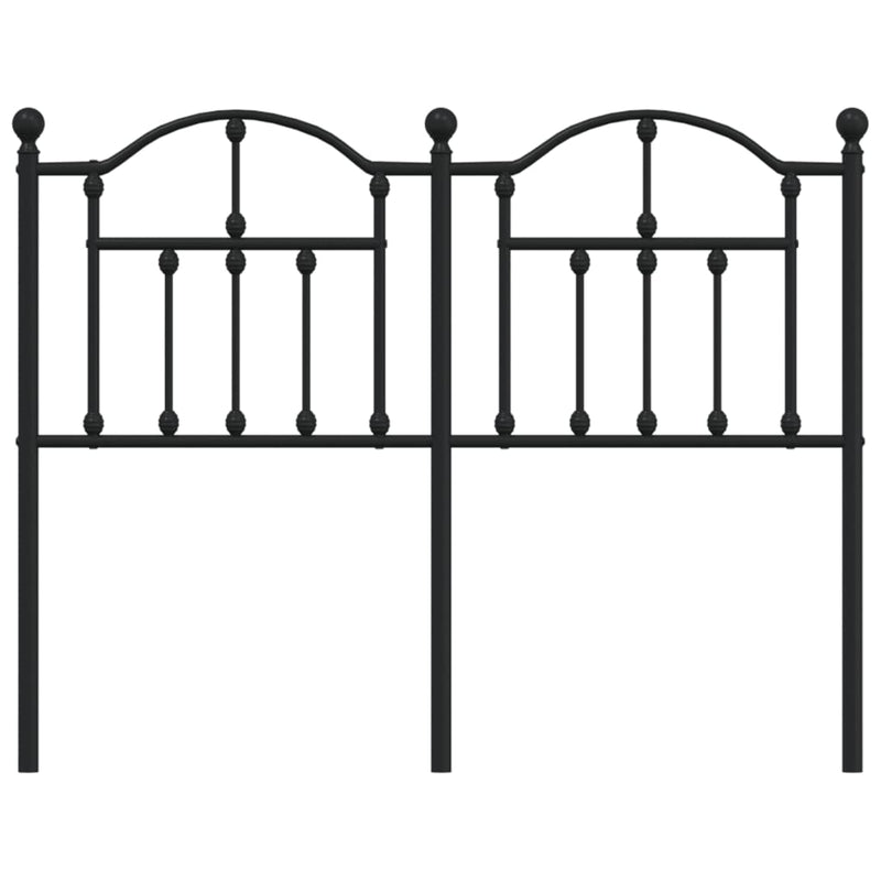 vidaXL fekete fém fejtámla 120 cm
