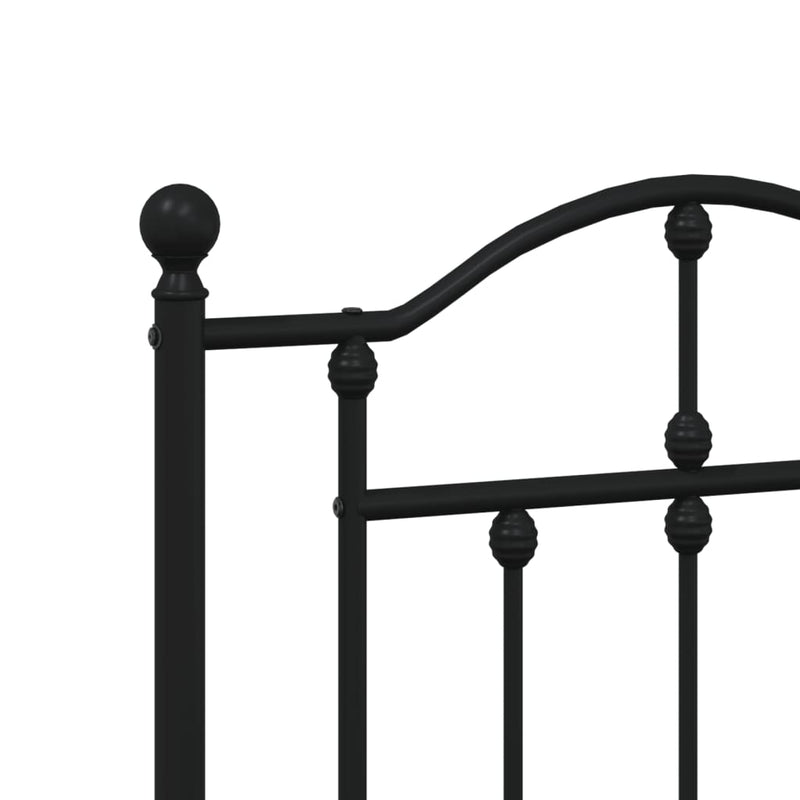 vidaXL fekete fém fejtámla 120 cm