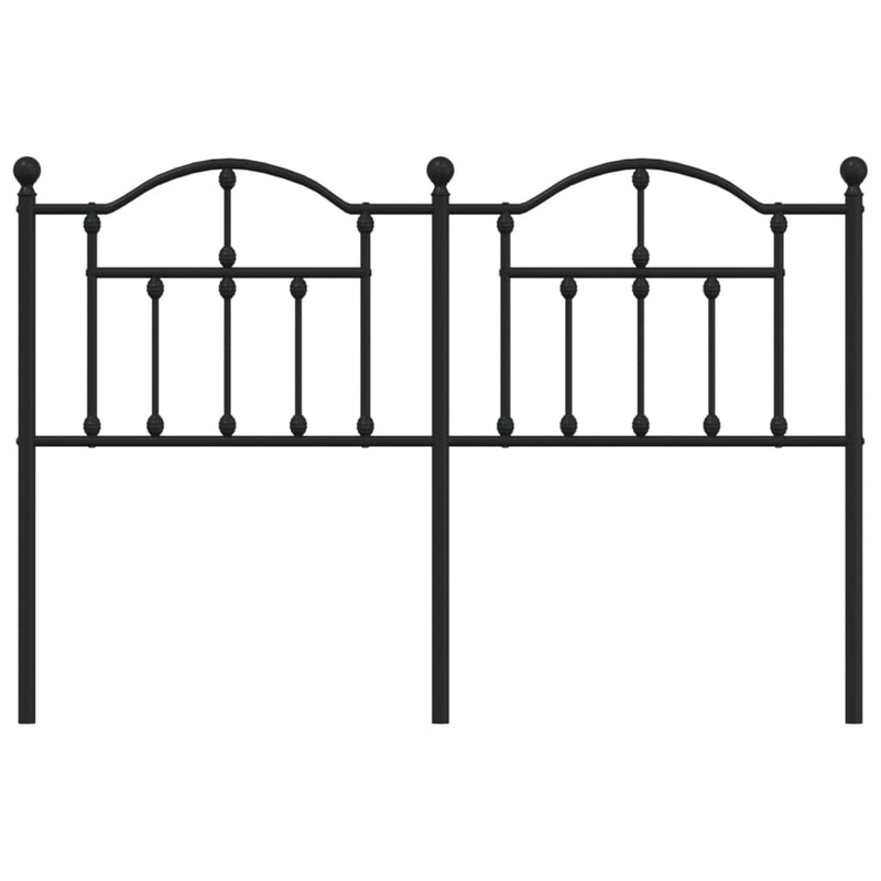 vidaXL fekete fém fejtámla 140 cm
