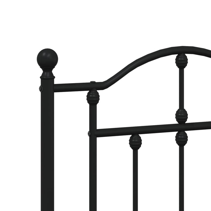 vidaXL fekete fém fejtámla 140 cm