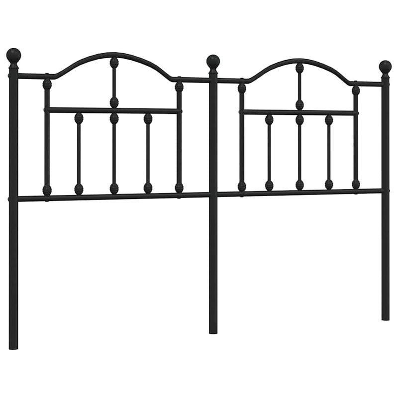 vidaXL fekete fém fejtámla 150 cm