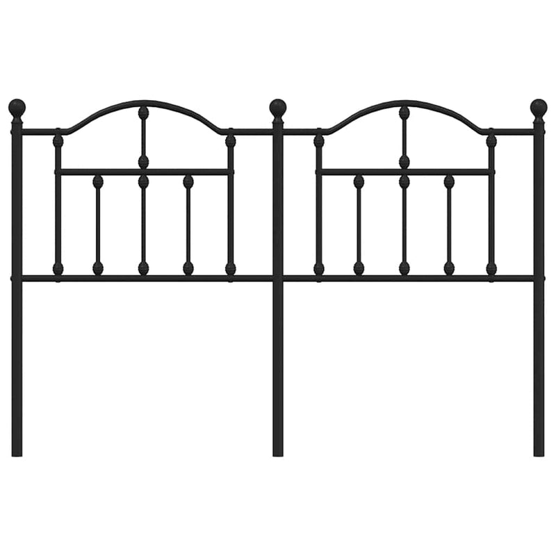 vidaXL fekete fém fejtámla 150 cm