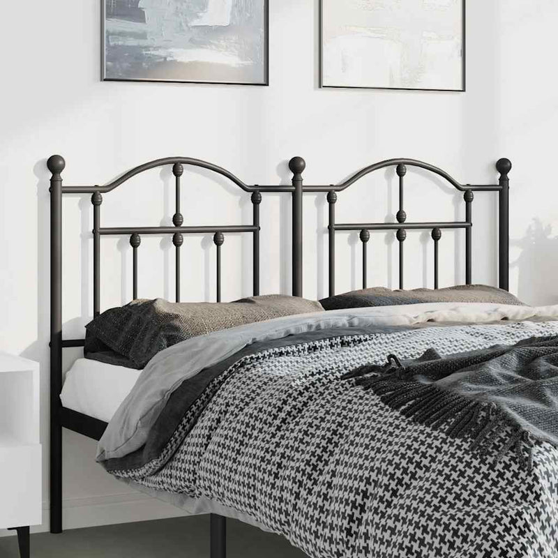 vidaXL fekete fém fejtámla 150 cm