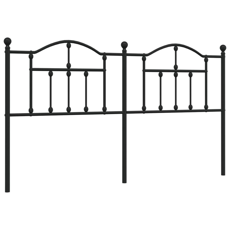 vidaXL fekete fém fejtámla 160 cm