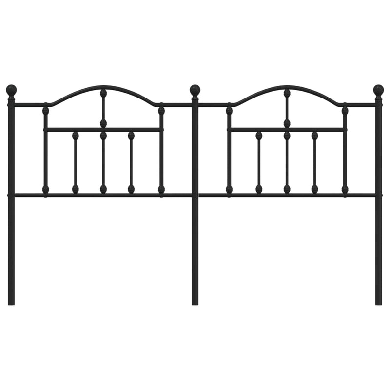 vidaXL fekete fém fejtámla 160 cm