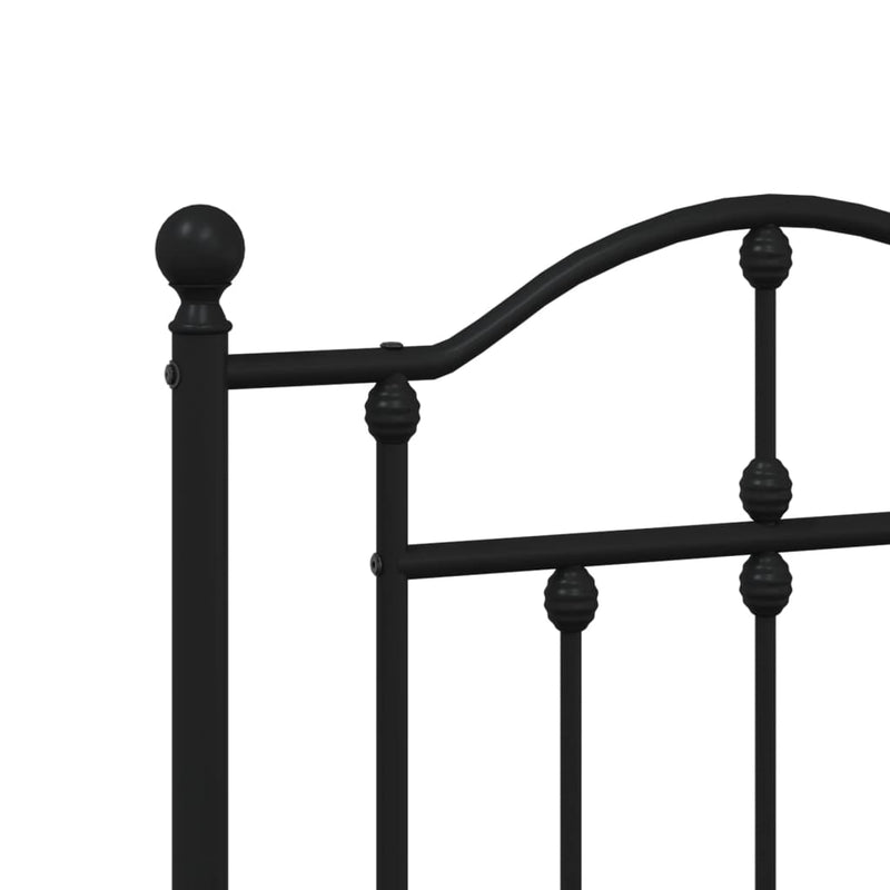 vidaXL fekete fém fejtámla 160 cm