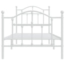 vidaXL fehér fém ágykeret fej- és lábtámlával 80x200 cm
