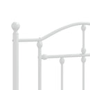 vidaXL fehér fém ágykeret fej- és lábtámlával 107 x 203 cm