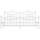 vidaXL fehér fém ágykeret fej- és lábtámlával 200x200 cm