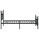 vidaXL fekete fém ágykeret fej- és lábtámlával 107 x 203 cm