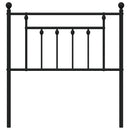 vidaXL fekete fém csere fejtámla 80 cm