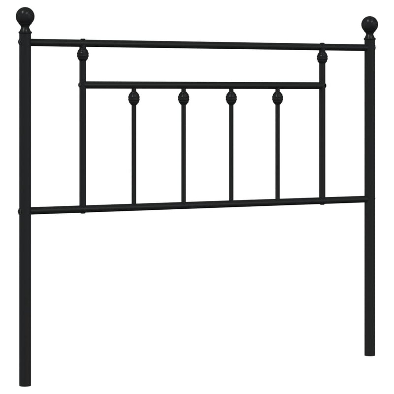 vidaXL fekete fém fejtámla 100 cm