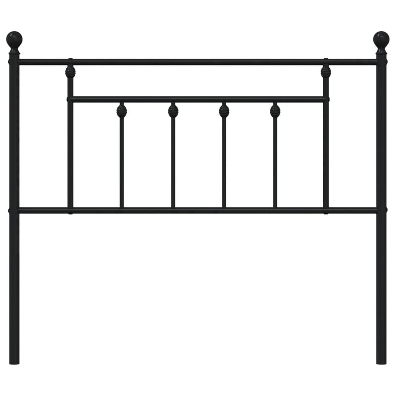 vidaXL fekete fém fejtámla 100 cm