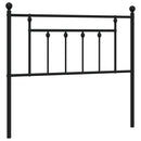 vidaXL fekete fém csere fejtámla 107 cm