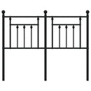 vidaXL fekete fém csere fejtámla 120 cm