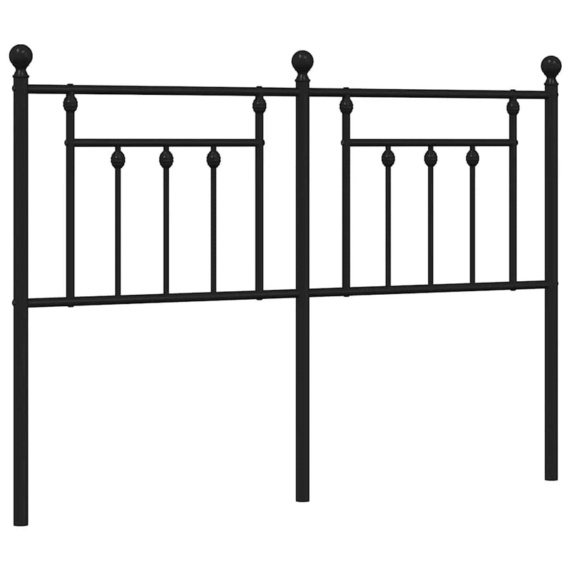 vidaXL fekete fém fejtámla 135 cm