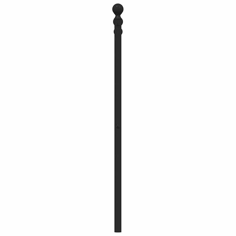 vidaXL fekete fém fejtámla 135 cm