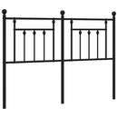 vidaXL fekete fém csere fejtámla 140 cm