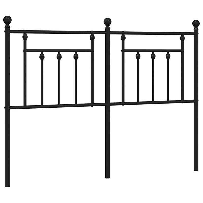 vidaXL fekete fém fejtámla 150 cm