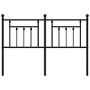 vidaXL fekete fém fejtámla 150 cm