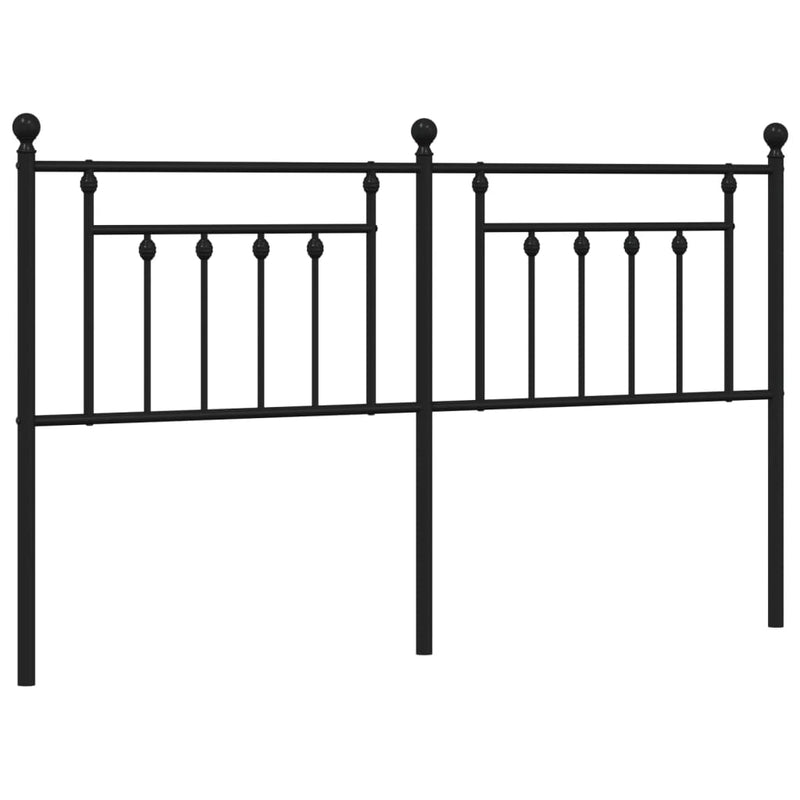 vidaXL fekete fém fejtámla 160 cm