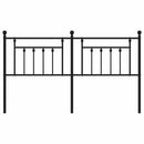 vidaXL fekete fém csere fejtámla 160 cm