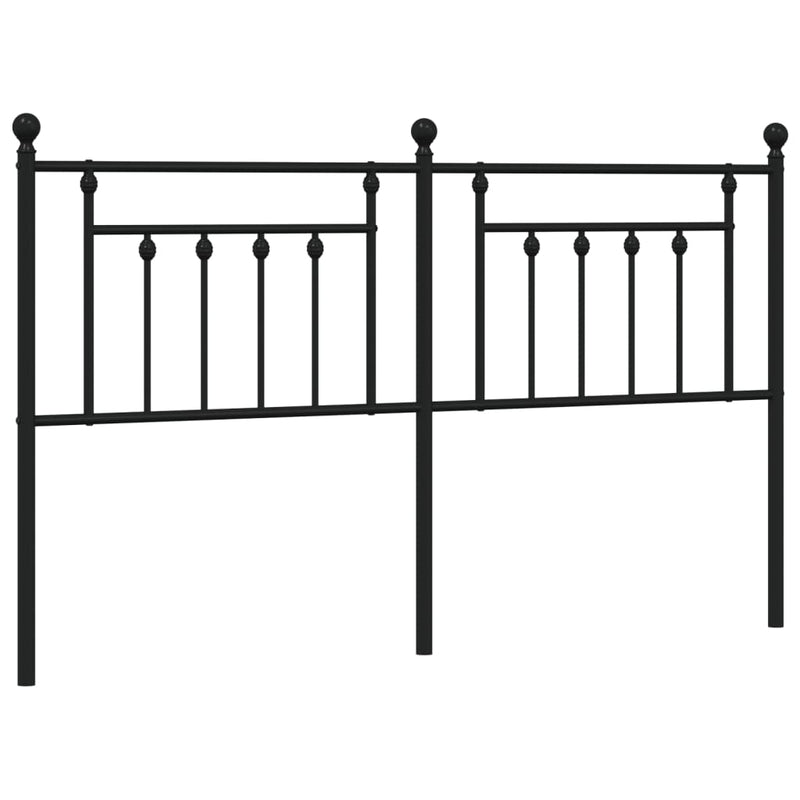 vidaXL fekete fém fejtámla 180 cm
