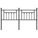 vidaXL fekete fém csere fejtámla 180 cm