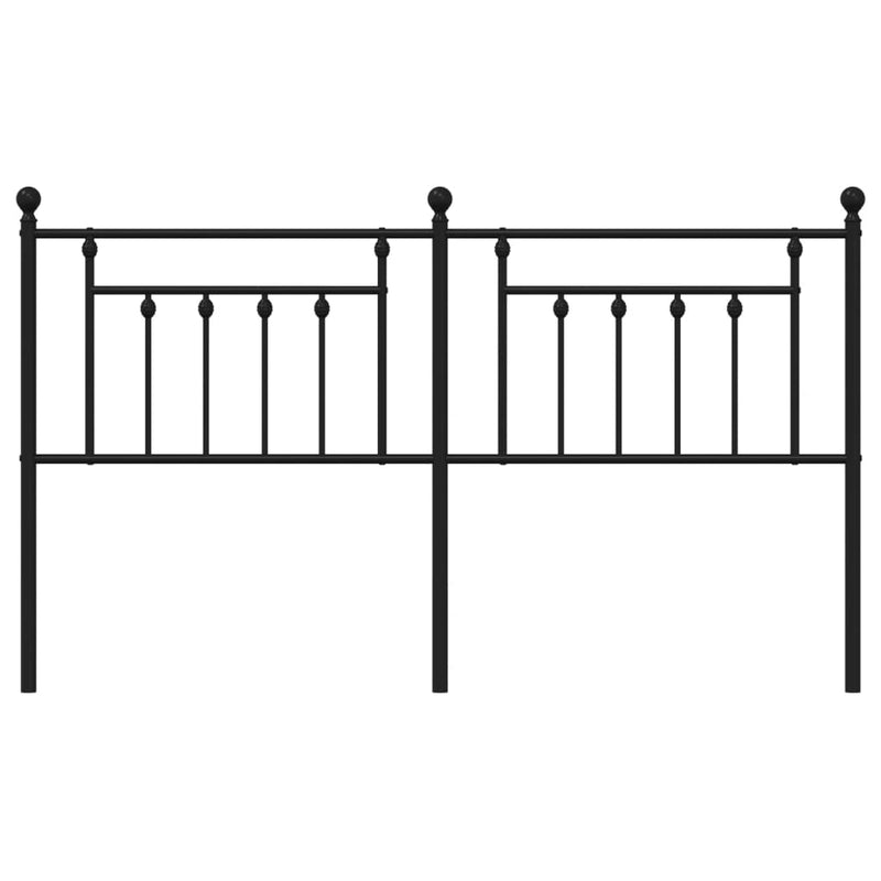 vidaXL fekete fém fejtámla 180 cm