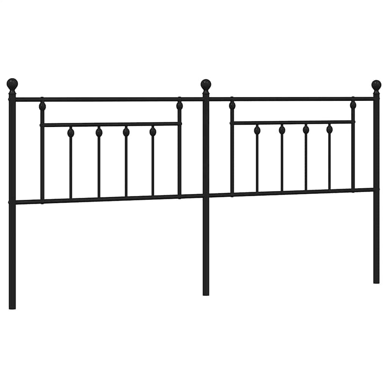 vidaXL fekete fém fejtámla 193 cm