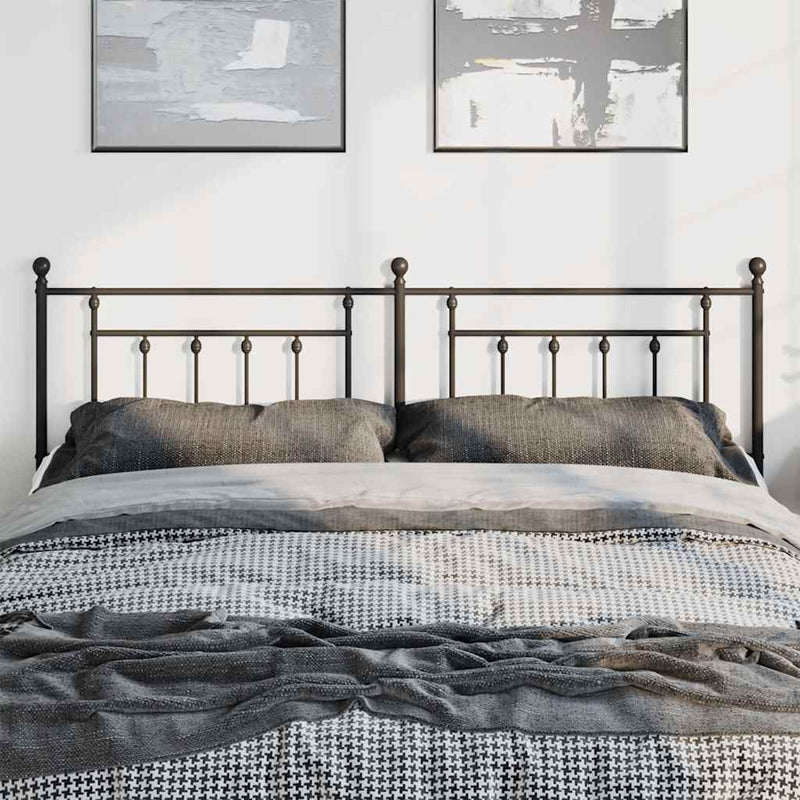 vidaXL fekete fém fejtámla 193 cm