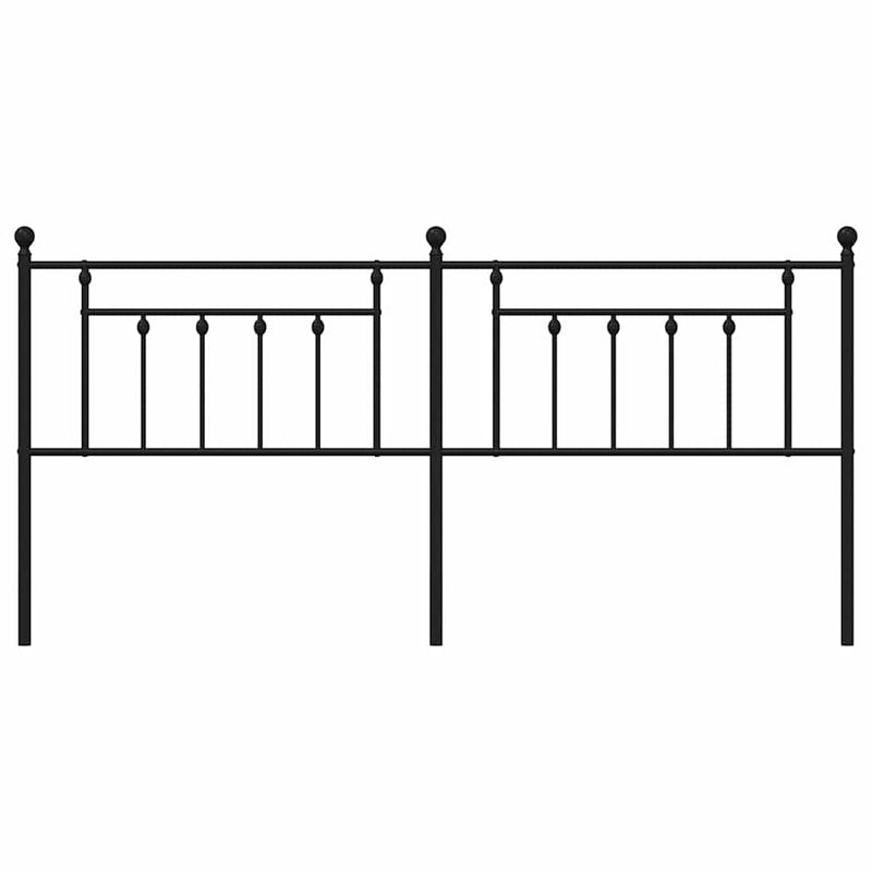 vidaXL fekete fém fejtámla 193 cm