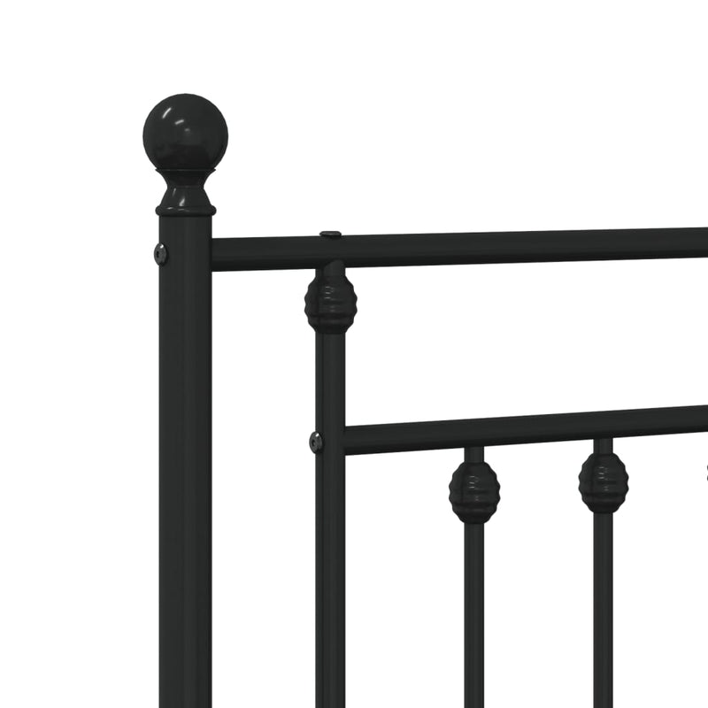 vidaXL fekete fém fejtámla 193 cm