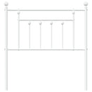 vidaXL fehér fém fejtámla 80 cm