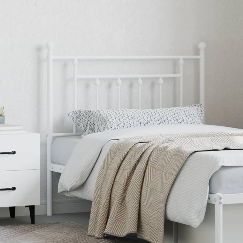 vidaXL fehér fém fejtámla 90 cm