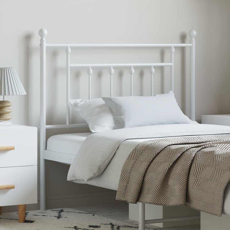 vidaXL fehér fém fejtámla 100 cm